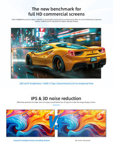 Chuyên nghiệp trung tâm chỉ huy LCD nối màn hình độ sáng 500 cho giám sát và lập kế hoạch Hiển thị màn hình lớn - Product Image 4