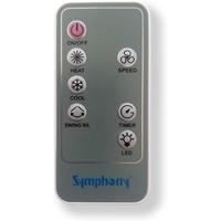 Refroidisseur d'air évaporatif portable Symphony Noble, purificateur d'air, ventilateur 3 vitesses, certifié EU AC ROHS, fabriqué en plastique, réservoir d'eau