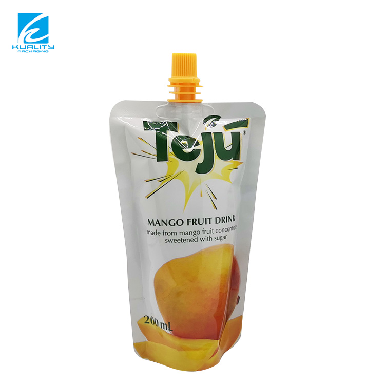 Custom Printed Aluminum Foil Juice Bag | Stand up Spout Pouch for Beverage Packaging OEM