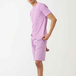 Ensemble de 2 pièces 100% coton pour hommes personnalisés Trier les manches et les chemises décontractées Shorts tenues d'été pour hommes - Product Image 6