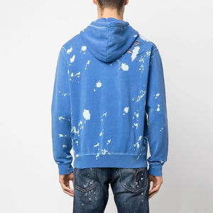 Nouveau Style personnalisé léger coton polaire séchage rapide hommes en détresse sweats à capuche avec sérigraphie personnalisée sweats à capuche unisexes pour hommes - Product Image 6