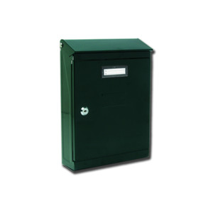 Cassetta Postale Mod.Evoluzione Con Tetto e Serratura a Cilindro H.320 Verde - Product Image 1