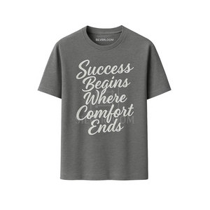T-shirt à col rond imprimé sur mesure T-shirt décontracté en mélange de 100% coton et polyester T-shirt à coupe ample à la mode pour hommes - Product Image 3