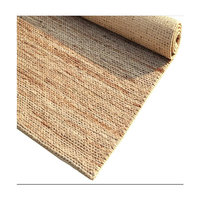 Tapis de sol rustique en tissu naturel, en Jute de chanvre, pour porte, salon, maison, bon marché, MOQ1, 100%