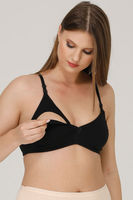 Soutien-gorge de maternité sans armatures à imprimé léopard couleur naturelle pour femme, bretelles réglables, fermeture à bouton unique, respirant, en spandex et polyester