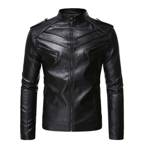 100% Genuine Fashion Leather Winter Motorbike <b>Jacket</b> Custom Loose Fit <b>Long</b> Sleeve Breathable Coated <b>Waterproof</b> Windproof High - Product Image 5