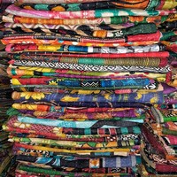 Couette Kantha antique brodée à la main couvre-lit et couverture en coton doux pour hôtel et maison literie utilisée courtepointes Kantha