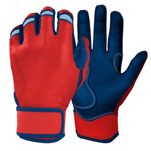 Guantes de béisbol y softbol personalizados profesionales para hombres y mujeres Guantes de bateo de béisbol de cuero genuino de estilo de tendencia - Product Image 1