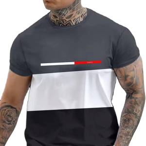 Camiseta Moderna para Hombre, 100% Algodón, Estilo Urbano, Cuello Redondo, Uso Diario, Cómoda, Sublimada - Product Image 1