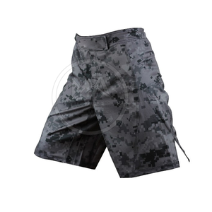 Pantalones cortos ligeros High Street Solid MMA cómodos cintura elástica Spandex/poliéster para venta al por mayor - Product Image 4