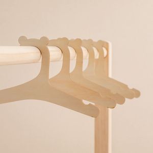 New Design Solid Wood Clothes <b>Hanger</b> for Wardrobe Bathroom Living Room Decor - Product Image 5