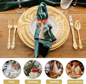 Anneaux de serviette en perles de bois de ferme avec perles en bois et élastiques Ajoutez une touche élégante à votre table à manger - Product Image 5