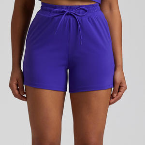 <b>Women's</b> <b>Sweat</b> <b>Shorts</b> Winter High Drawstring Waist Running <b>Women's</b> <b>Shorts</b> Loose Fit Breathable Fleece <b>Shorts</b> For Sale OEM Service - Product Image 4