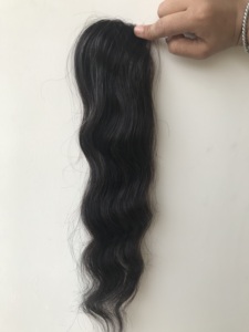 Parche 2x6 de cutícula alineada camboyana peruana malaya estilo ondulado Natural vendedores al por mayor de extensiones de cabello humano virgen Remy - Product Image 5