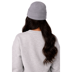 Gorro de Punto Gris Acero para Hermandad Femenina, Gorro de Invierno Rosa y Verde para Hermandad Universitaria, Ropa Casual Elegante - Product Image 2