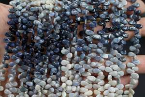 ลูกปัดโอปอลสีดำจากออสเตรเลีย4X6MM เส้นใยขนาด8นิ้วลายลูกแพร์เกรด AAA อัญมณีแบบหลวม - Product Image 4