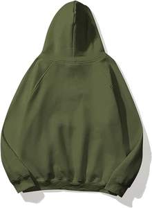 Sudadera con capucha de algodón Unisex de primera calidad, ropa deportiva pesada de gran tamaño con hombros caídos, sudadera bordada con estampado de logotipo personalizado para hombre - Product Image 3