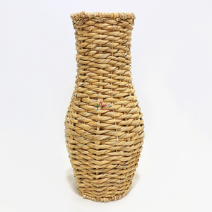 Artex Dong Thap Vase de sol en rotin tissé à la main Porte-fleurs en osier décoratif pour maisons rustiques et intérieurs modernes - Product Image 1