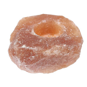 100% Natural Himalayan Salt <b>Candle</b> <b>Holder</b> Handcrafted Eco-Friendly Crafts for Home Use - Product Image 2