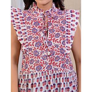 Haut blanc chic à imprimé floral pour femmes, haut chic en popeline de soie tricotée avec décoration en dentelle, taille unique pour l'automne et le printemps - Product Image 2