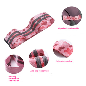 Bandas de elevación de botín de resistencia para ejercicio de piernas, tela antideslizante, estiramiento cómodo, bandas de elevación de botín personalizadas, bandas de resistencia - Product Image 3