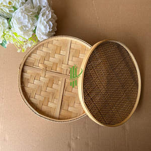 ตะกร้าเก็บของสานมือรักษ์โลกสำหรับจัดระเบียบห้องครัว รับทำโลโก้ตามสั่ง ผลิตโดย VgreenArt ในเวียดนาม - Product Image 3