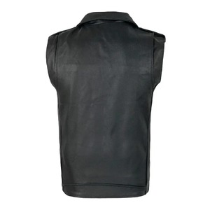Men <b>Vest</b> <b>Black</b> Biker Motorcycle Hip Hop Waistcoat Male Faux Leather Punk Spring Sleeveless Leather <b>Vest</b> Plus Size Loose - Product Image 3