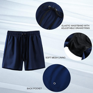 Shorts de bain sportifs OEM à séchage rapide pour hommes, respirants, personnalisables avec logo et étiquette privée pour l'été - Product Image 4
