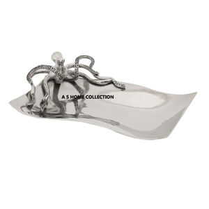 Platos de bandeja de servicio de último diseño decorativo de acero inoxidable para hotel y restaurante en casa - Product Image 2