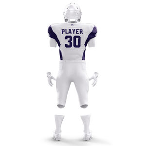 Uniformes personnalisés de football américain pour jeunes Maillot de football américain brodé et sublimé en sergé avec pantalon rembourré - Product Image 4