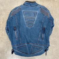 Veste en jean d'hiver pour homme avec logo personnalisé sur le devant, col montant long, coupe-vent, imperméable, streetwear élégant