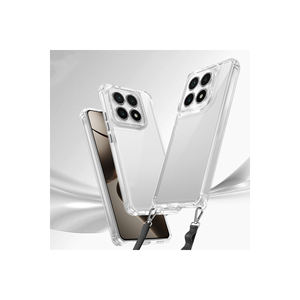 Coque en silicone pour Xiaomi 14T avec protection d'angle à airbag et attache de cordon, coque de téléphone portable antichoc avec coque à pression - Product Image 2