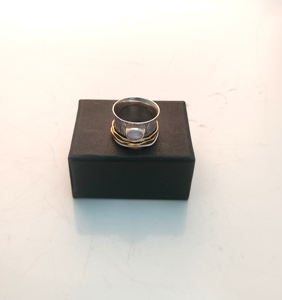 925แหวนหมั้นเงินสเตอร์ลิงสำหรับผู้หญิงพลอยมูนสโตนเครื่องประดับชั้นดีฝังฝา925แต่งงานแหวนเงินจำนวนมาก - Product Image 1