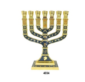 L'église en métal de grande classe utilise un bougeoir Menorah religieux - Product Image 2