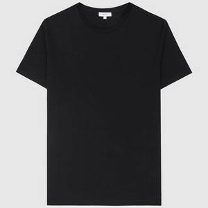 T-shirts solides pour hommes-T-shirts à col rond en pur coton Slim Fit pour hommes T-shirt uni personnalisé à manches courtes T-shirt à bas prix - Product Image 2