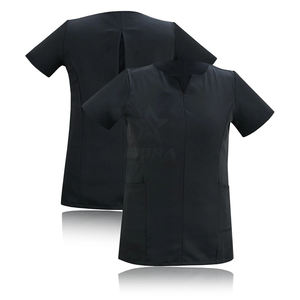 ชุดสครับสำหรับสปาและร้านเสริมสวยสำหรับผู้หญิง ตัดเย็บอย่างสวยงาม สวมใส่สบาย กันน้ำ ระบายอากาศได้ดี ผลิตจากผ้าสแปนเด็กซ์/โพลีเอสเตอร์ - Product Image 1