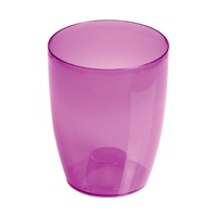 Pot COUBI ORCHID 1.5L, dimensi (mm) 132x132x160, warna ungu transparan