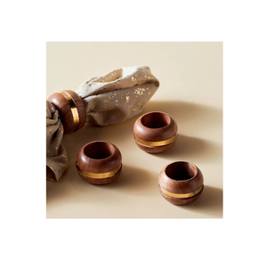 Simple Design Round Shaped <b>Wooden</b> Napkin <b>Ring</b> Buckle Material Household Accessories Creative Design Natural <b>Craft</b> - Product Image 2