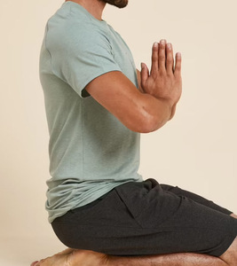 เสื้อยืดลำลองผู้ชาย ผ้าฝ้าย 100% น้ำหนัก 180 กรัม แห้งเร็ว ระบายอากาศได้ดี ผ้าถัก - Product Image 3