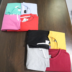 T-shirt pour hommes de qualité supérieure, impression de Logo personnalisé, bon marché, col rond, Service OEM, vêtements tricotés, Design solide - Product Image 3