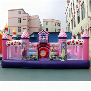 Nuovo grande castello gonfiabile parco giochi per bambini attività all'aperto arrampicata scivolo trampolino di rimbalzo casa attrezzature per divertimento - Product Image 6