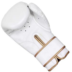 Gants de boxe en cuir de vachette imprimés avec logo personnalisé professionnel pour la pratique des arts martiaux - Product Image 6