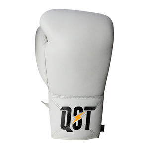 Gants de boxe d'entraînement professionnels à lacets QST en cuir PU, gants de boxe thaïlandaise, de kickboxing, de sparring, respirants et antidérapants - Product Image 5