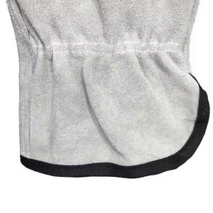 Guantes de trabajo de seguridad para conductor sin forro de pulgar de ala de cuero dividido de vaca de grado AB de alta calidad guantes industriales cómodos - Product Image 5