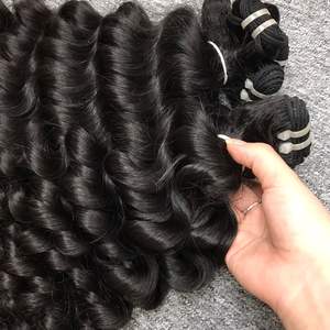 100% cabello virgen crudo cabello rizado vietnamita, extensión de cabello humano para mujeres negras - Product Image 2