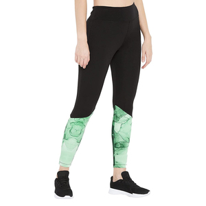 Leggings de vêtements de sport imprimés taille haute personnalisés Leggings sans couture en coton/bambou écologiques style décontracté mi grande taille pour femmes - Product Image 3