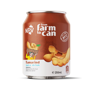 Lata de 250ml de alta calidad, jugo de tamarindo fresco, agua con sabor Natural, azúcar, nunca concentrado, suministrado por Vietnam - Product Image 1