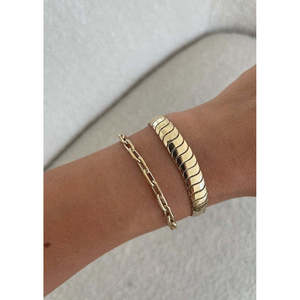 Pulsera de Cadena Bold Cobra & Mia, Hecha de Aleación de Zinc Resistente - Product Image 3