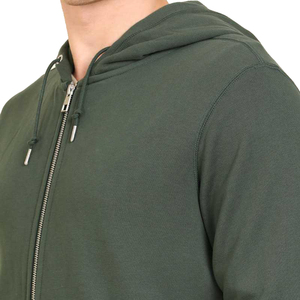 เสื้อฮู้ดผ้าฝ้ายสำหรับเด็กผู้ชายทรงพอดีตัวปกติมีซิป - Product Image 3