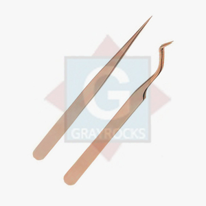 Pinzas para Pestañas de Acero Inoxidable de Alta Calidad Gray Rocks, Herramienta de Precisión para Extensión de Pestañas, 3 Meses de Garantía - Product Image 2